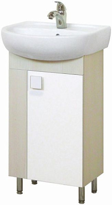 Тумба напольная Мойдодыр ДОМИНО-50-Ф с умывальником Соло 50