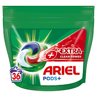 Капсули для машинного прання Ariel PODS + Сила Екстраочищення 36 шт.