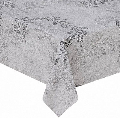 Скатерть Прованс Письмо 137x180 см серый Dariana 