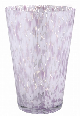 Ваза стеклянная Wrzesniak Glassworks Confetti опал 35 см розовый 