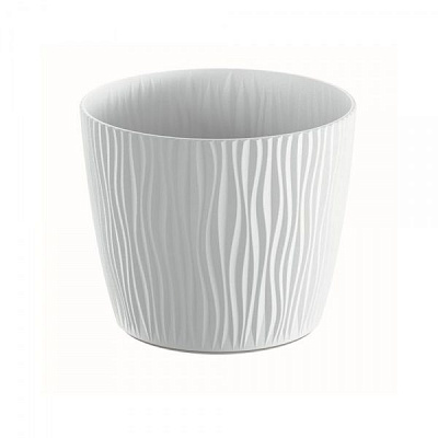 Горщик для квітів Prosperplast SANDY 150 мм круглий 2,75л білий (26415-449)