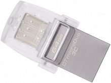 Флеш-память USB Kingston DataTraveler MicroDuo 3C 64 ГБ USB Type-CUSB 3.1 silver (DTDUO3C/64GB)  