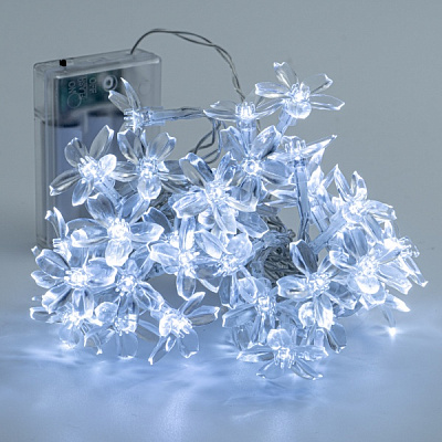 Декоративная гирлянда Altalusse (INL-2708B-40 Cold) встроенный светодиод (LED) 40 ламп 6 м 