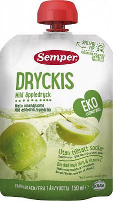 Соковий напій Semper органічний ЯБЛУКО