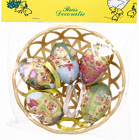 Прикраса великодня Яйця 4х6 см в асортименті B106-B1WX