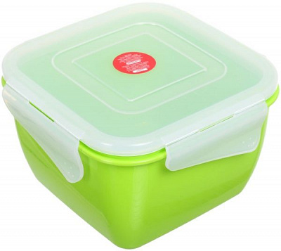 Контейнер Фієста 900 мл квадратний оливковий Алеана