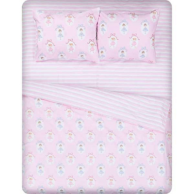 Комплект постельного белья Princess 2 розовый с белым 