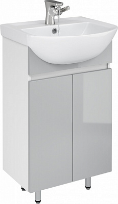 Тумба напольная Грейд Агата 50 серая под умывальник Colombo Прокси 50