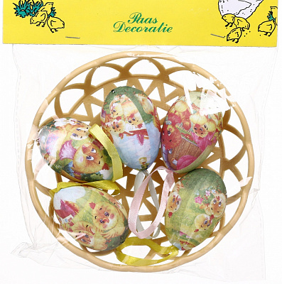 Прикраса великодня Яйця 4х6 см в асортименті B106-B1WX