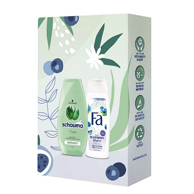 Набор подарочный для женщин Fa Herbal & Blueberry