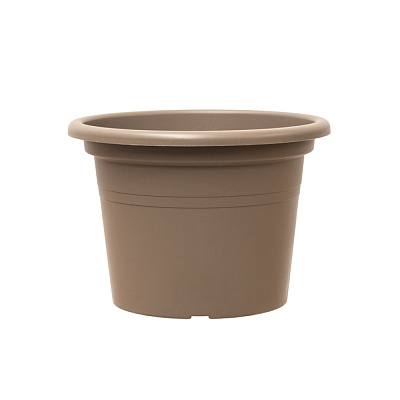 Вазон пластик BASIC ROUND 60 см круглий пісочний 69 л TeraPlast (33001060406)