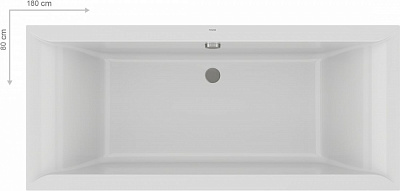 Ванна акриловая Ravak Favorit XC00100124 180х80 см