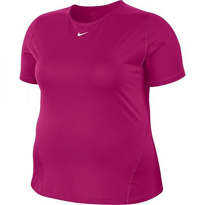 Футболка Nike W NP TOP SS ALL OVER MESH PLUS AV9731-615 р.1X розовый