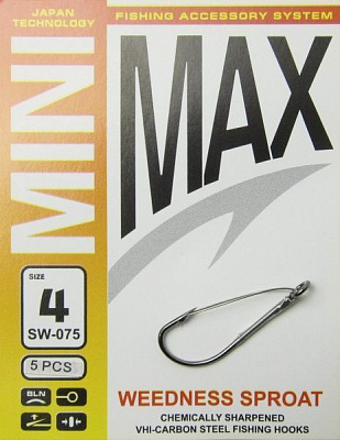 Гачок MiniMax Weedless sproat №4 5 шт. SW075-4