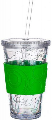 Стакан с охладителем Double 450 мл салатовый Banquet