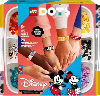 Конструктор LEGO DOTS Великий набір браслетів: Міккі та його друзі 41947