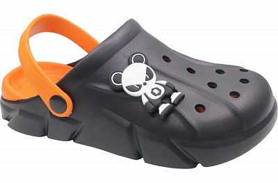 Сабо для мальчиков HW р.37 черно-оранжевый (HS-2441)