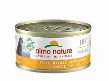 Консерва для дорослих котів Almo Nature HFC Natural з куркою