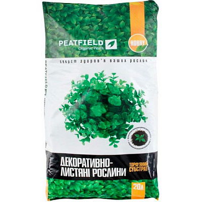 Субстрат торф’яний PEATFIELD для декоративно-листяних рослин 20 л