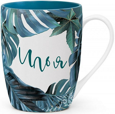 Чашка іменна Флора 043-Илья Be Happy