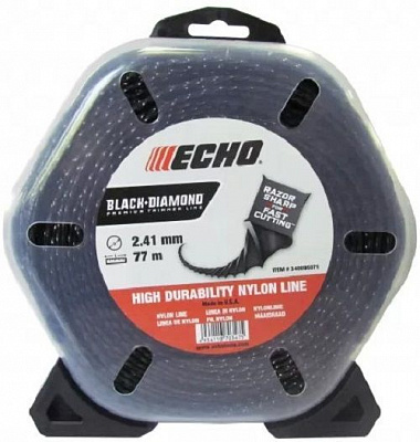Волосінь для мотокоси Echo d-2,4 мм 41 м Black Diamond