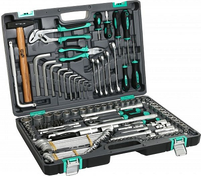 Набор ручного инструмента STELS CrV 142 шт. 14107