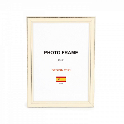 Рамка для фото 1 фото 15x21 см слонова кістка