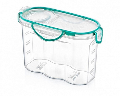 Емкость для хранения Transparent з герметичной крышкой 1.2л. SA-580 PlastArt