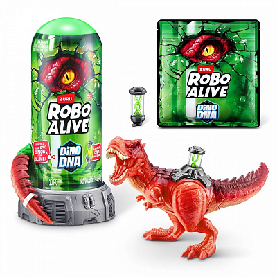 Игровой набор Pets & Robo Alive интерактивный – ДНК Тиранозавра 3004 красный 71139A