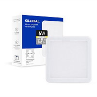 Світильник світлодіодний Global 6 Вт білий 3000 К 1-GSP-01-0630-S 