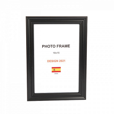 Рамка для фото 1 фото 10x15 см черный матовый 