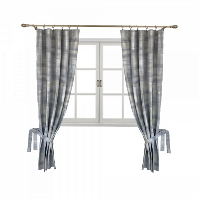 Комплект штор PARIS Клеточка графит La Nuit