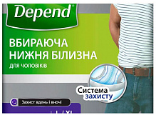 Подгузники-трусы Depend для взрослых Pants L/XL 9 шт.