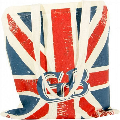 Екосумка ZOZ Британський прапор синій із червоним бавовна