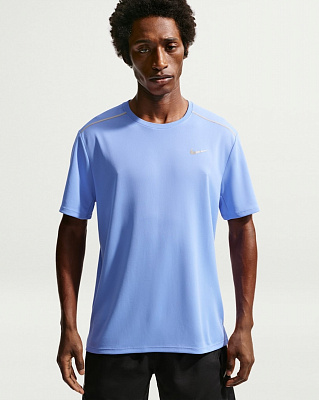 Футболка Nike M NK DF UV MILER SS IF2082-494 р.S голубой