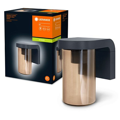 Бра Ledvance Classic Cascade Wall (янтарь) E27 IP44 темно-серый 