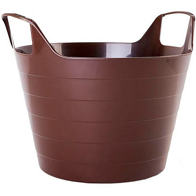 Корзина для белья Алеана Уно 29 л 500х433х377 мм темно-коричневый 