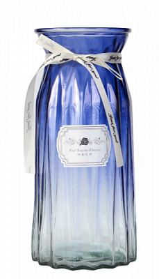 Ваза стеклянная YIWU Crystal Lucy 24 см фиолетовый 