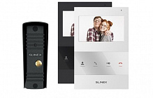 Комплект відеодомофона Slinex + панель виклику SQ-04 (біл) + ML-16 (чорн)