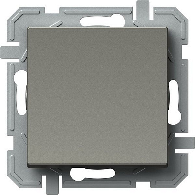 Выключатель одноклавишный TEM Logiq без подсветки 10 А 230В титан SQ10TIXO-U