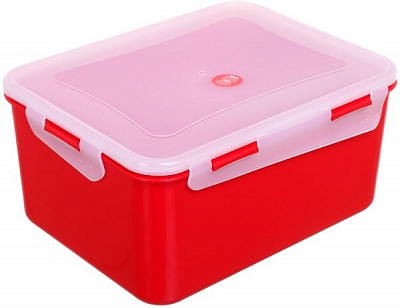 Контейнер Фієста 6 л прямокутний червоний Алеана