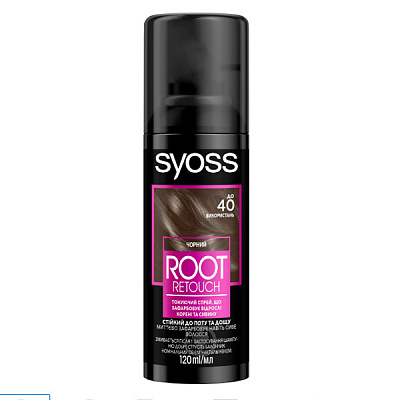 Спрей тонуючий Syoss Root Retoucher чорний 120 мл