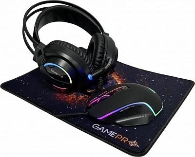 Комплект миша + гарнітура GamePro Gameset 3 в 1 USB (GS890)