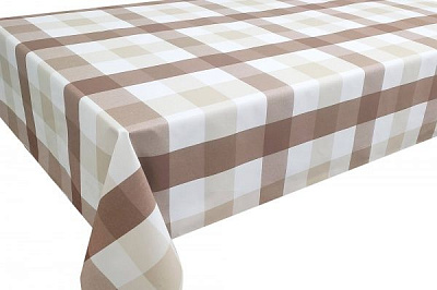Скатертина Клітинка 140x240 см різнокольоровий
