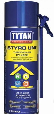 Пiна-клей TYTAN поліуретанова Styro Uni 750 мл