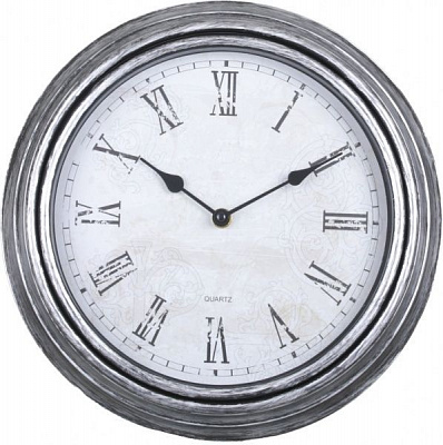 Часы настенные 30 см голубовато-серый, пластик, стекло XINYINGXI 8756