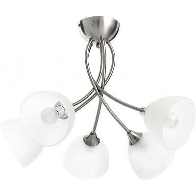 Люстра потолочная Accento lighting Paris 5xE14 сатин никель ALHu-HKC31608-5SN 