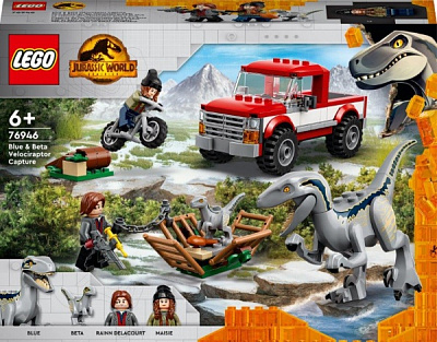 Конструктор LEGO Jurassic World Полювання на Блу і Бета-велоцираптора 76946