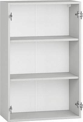 Шкаф верхний Грейд распашной 600x927x300 мм серый 