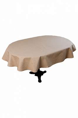 Скатерть овальная Корица Мокко 133x180 см Прованс